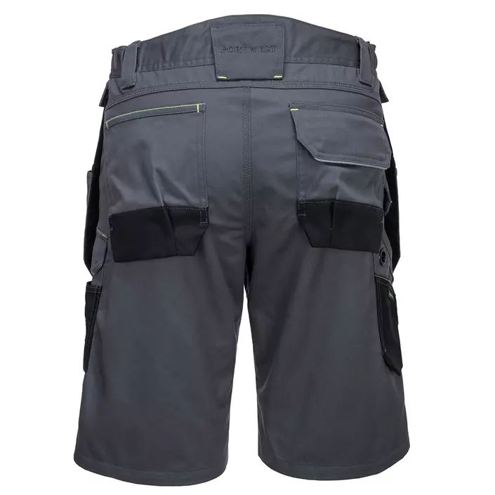 Portwest PW3 craftsmens shorts, Zoom grey/Black, large image number 1
