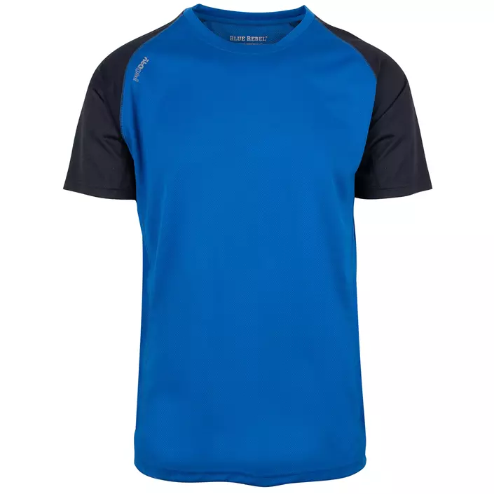 Blue Rebel Dragon Kontrast  T-shirt, Kornblå, large image number 0