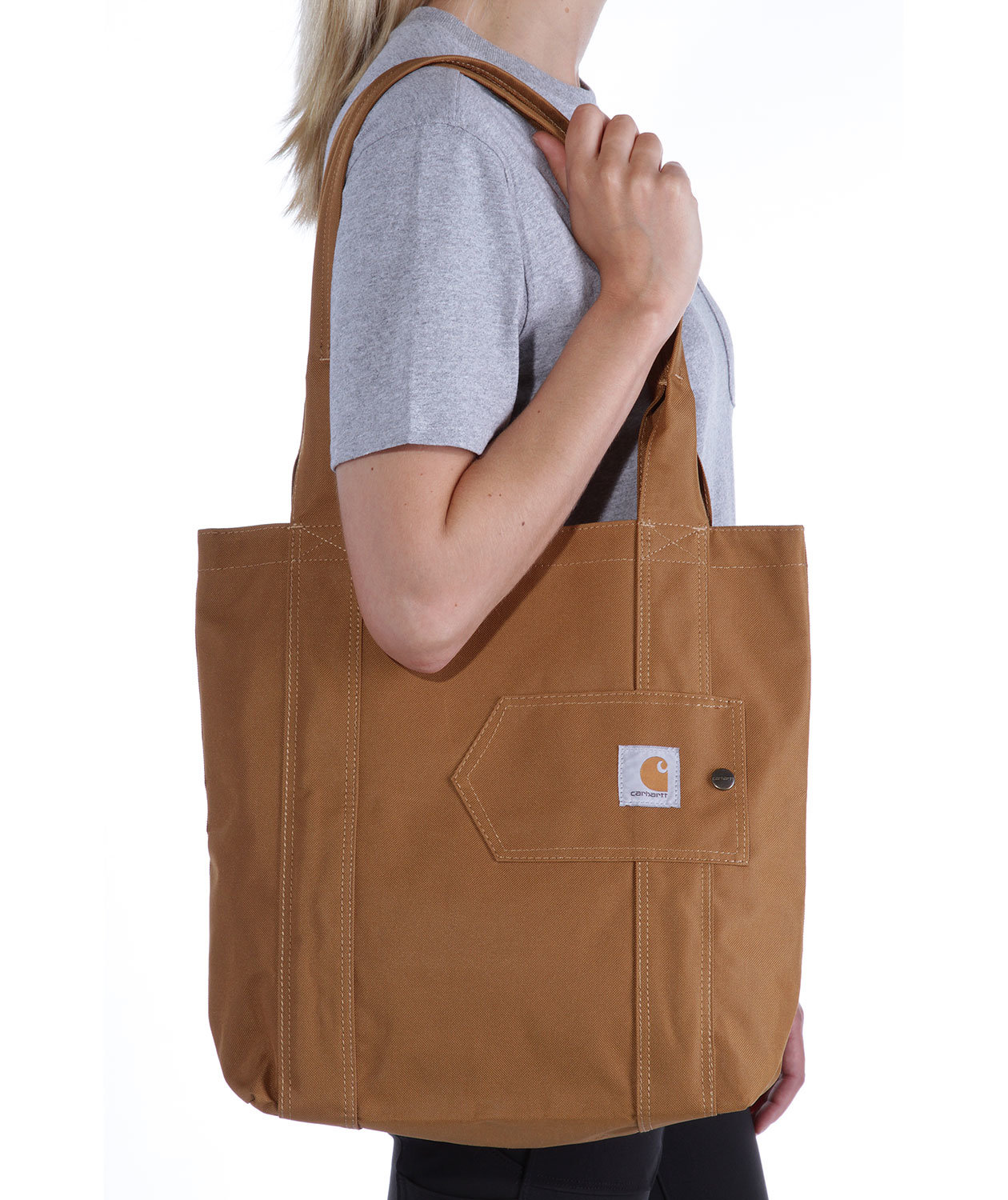 Carhartt Vertical Tote taske 8 L, Carhartt Brown, Carhartt Brown, large image number 3