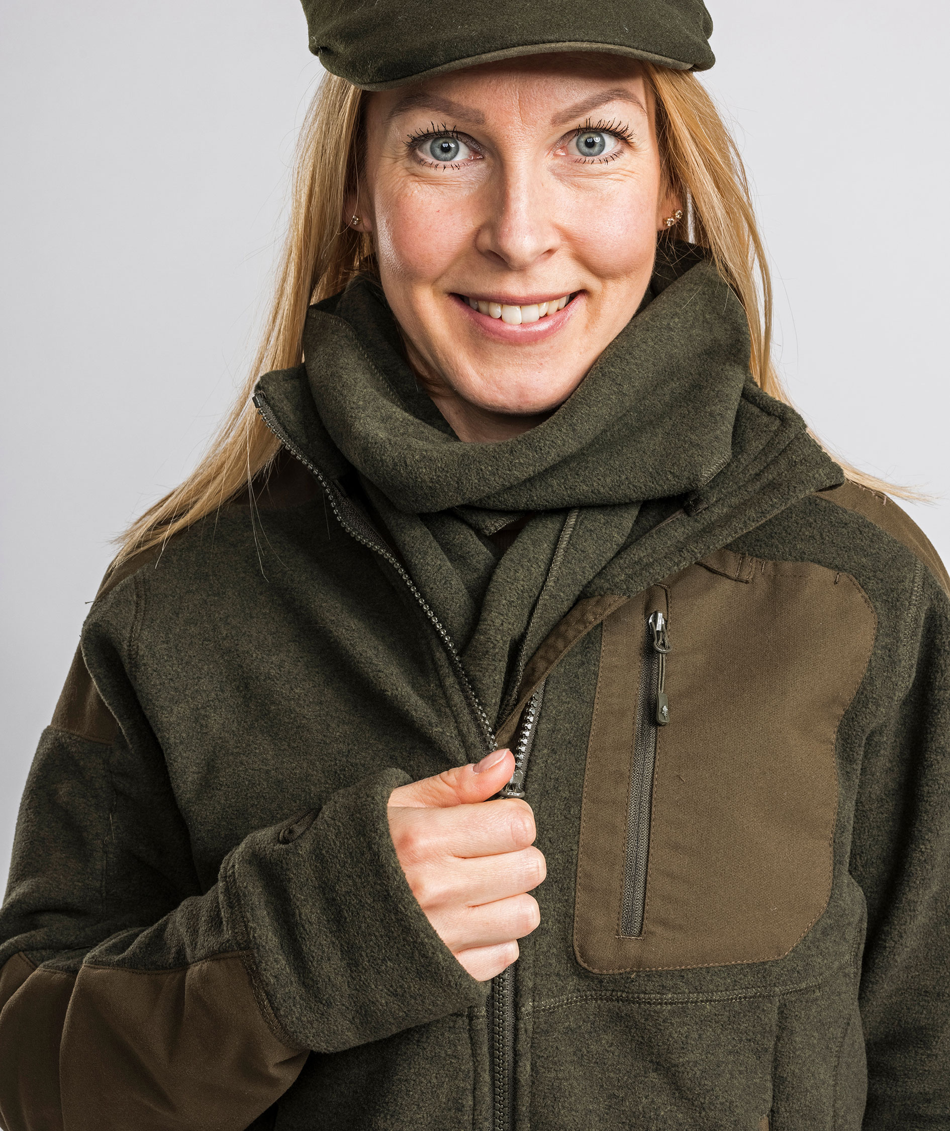 Pinewood&nbsp;Sm&aring;land Forest dame fleecejakke, Jagtgr&oslash;n, large image number 4