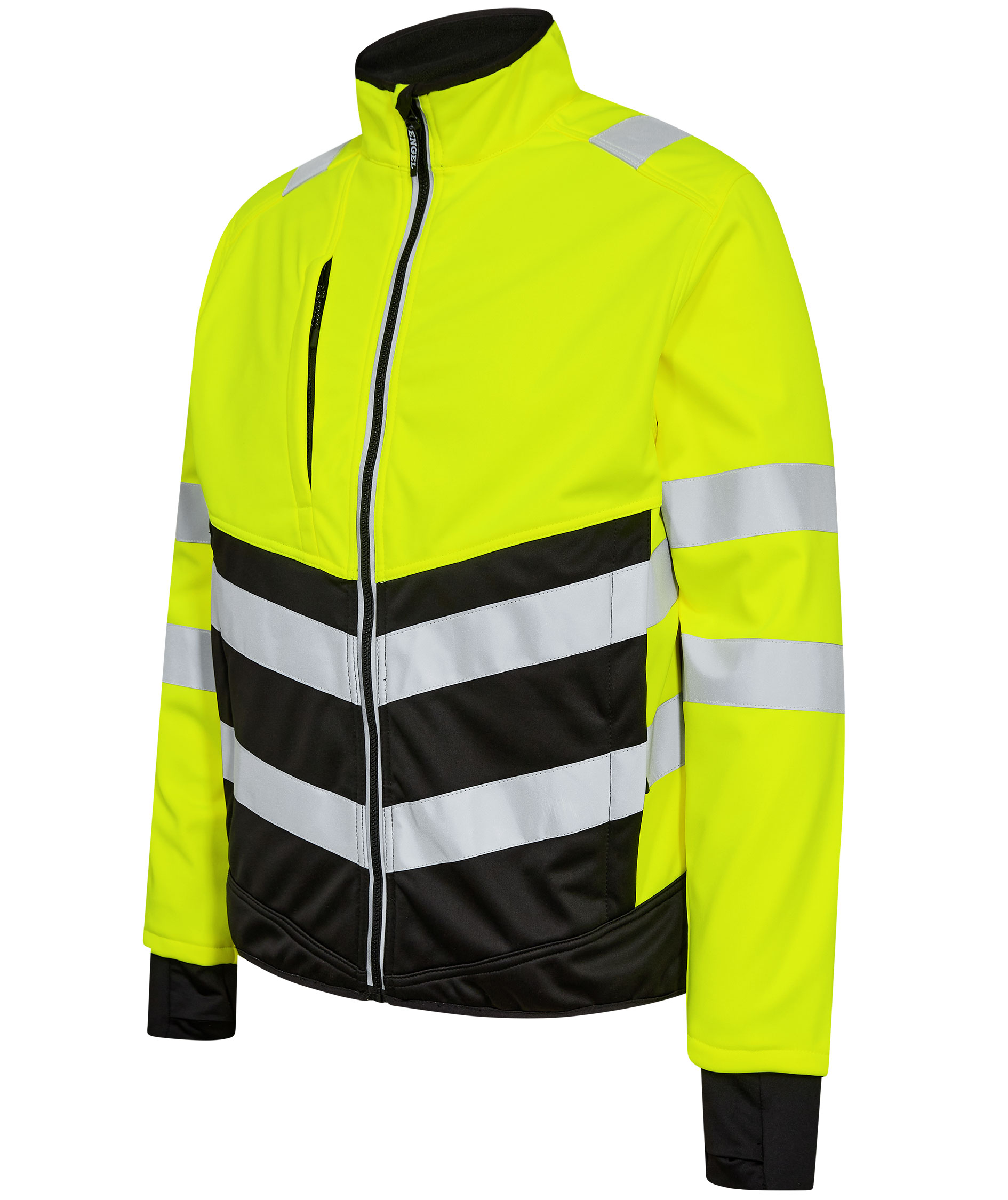 Engel Safety softshell jacket, Hi-vis Yellow/Black, large image number 2