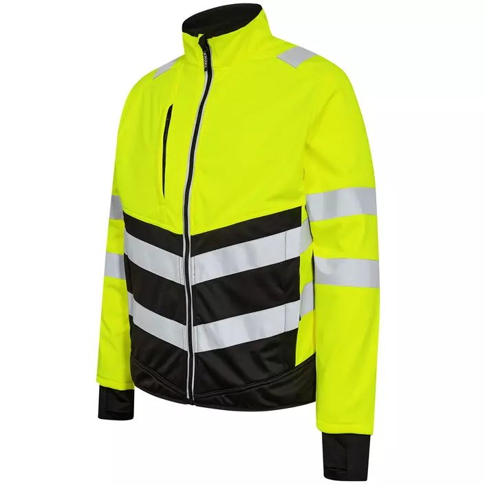 Engel Safety softshell jacket, Hi-vis Yellow/Black, large image number 2