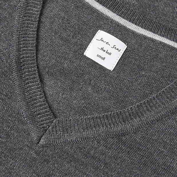 Seven Seas Damen Strickpullover mit Wolle, Dunkelgraue Melange, large image number 3