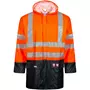 Lyngsøe Multinorm PU Regenjacke, Hi-Vis Orange/Navy Lyngsøe Multinorm PU Regenjacke, Hi-Vis Orange/Navy