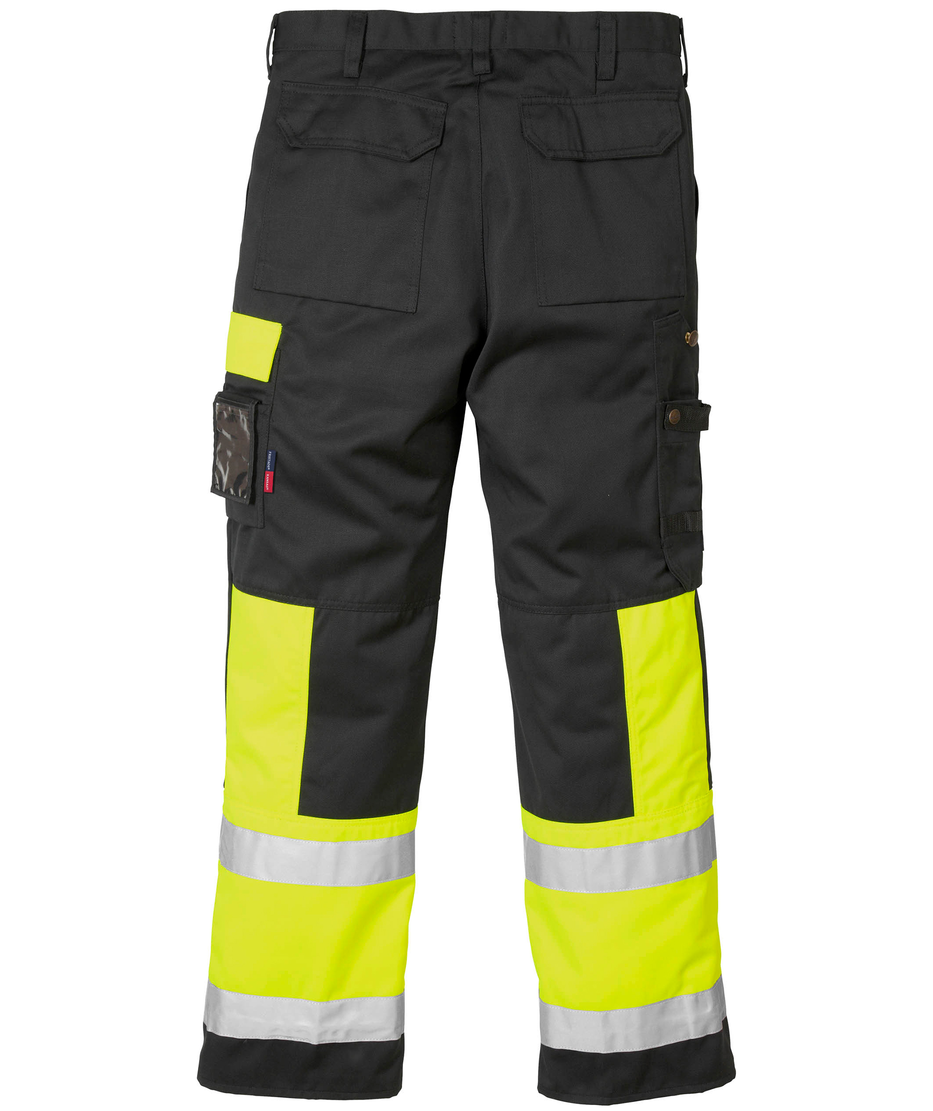 Fristads Kansas servicebyxa, Varsel Gul/Svart, large image number 1