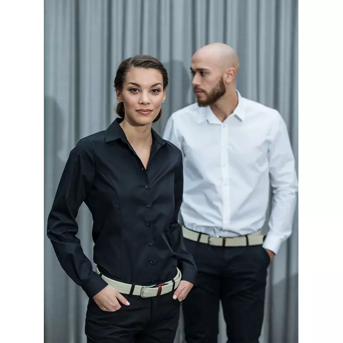 Segers slim fit skjorte, Hvid, large image number 1