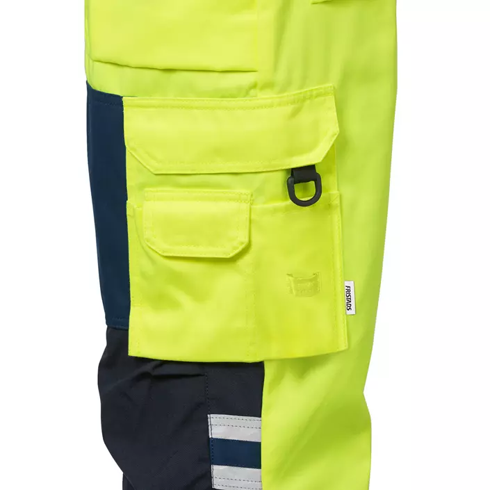 Fristads håndverkerbukse, Hi-vis gul/marineblå, large image number 2