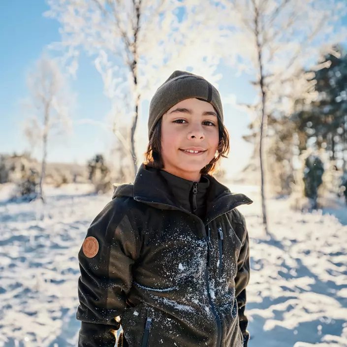 Pinewood Furudal Active jakke til børn, Mossgreen/ Dark Mossgreen, large image number 4