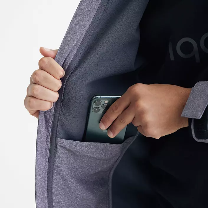 Iqoniq Makalu softshelljacka, Vulcano Heather Grey, large image number 5