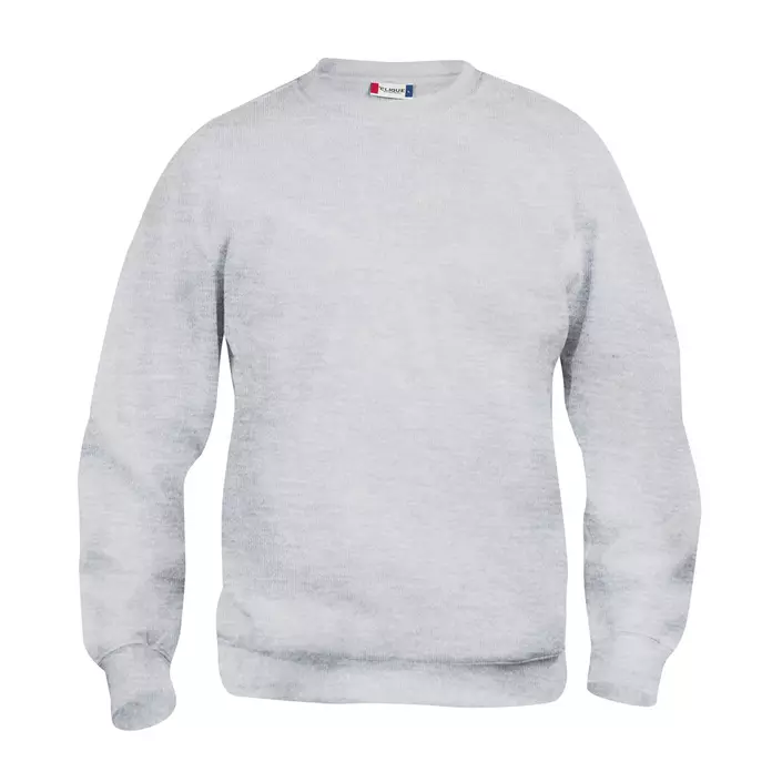 Clique Basic Roundneck trøje, Askegrå, large image number 0