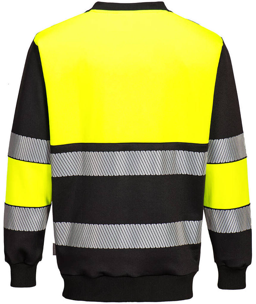 Portwest PW3 sweatshirt, Hi-vis Yellow/Black, large image number 1