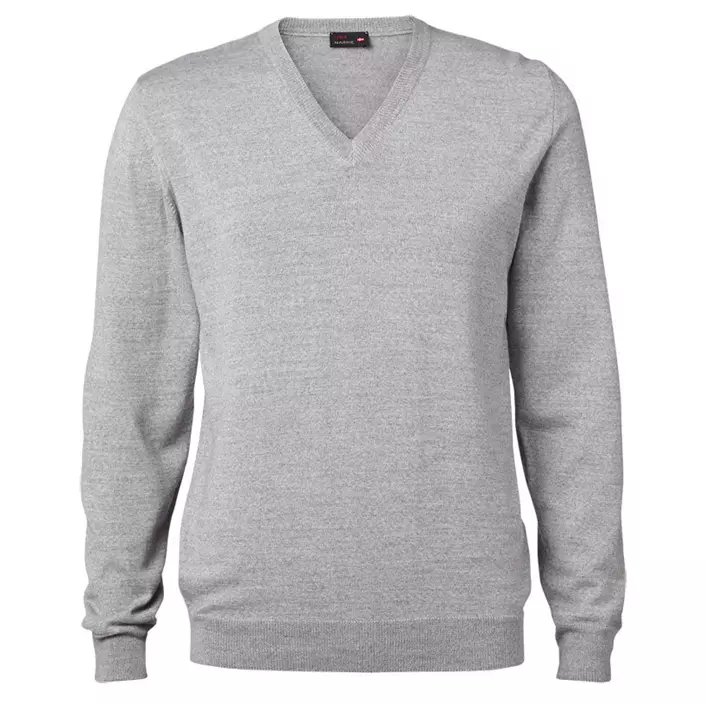 CC55 Copenhagen stickad tröja med merinoull, Grå, large image number 0