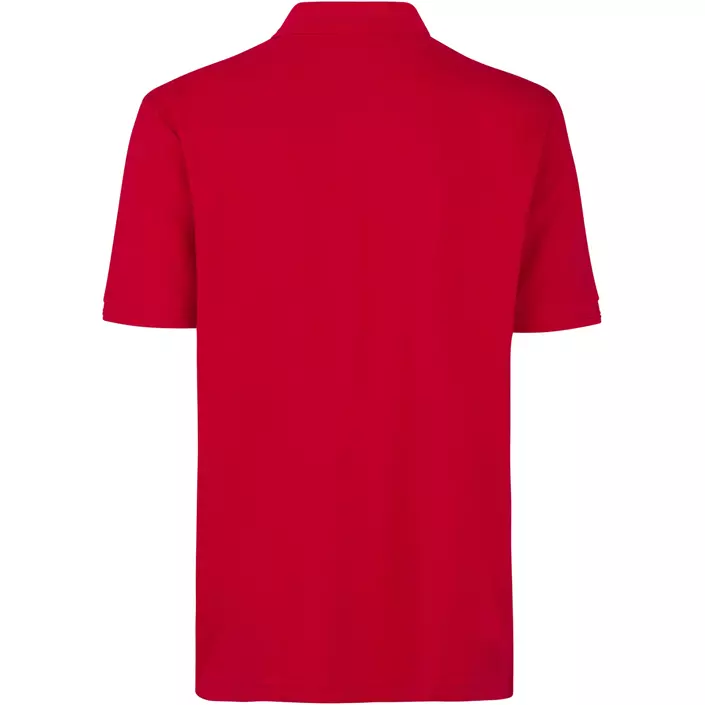ID PRO Wear Polo T-shirt med brystlomme, Rød, large image number 1