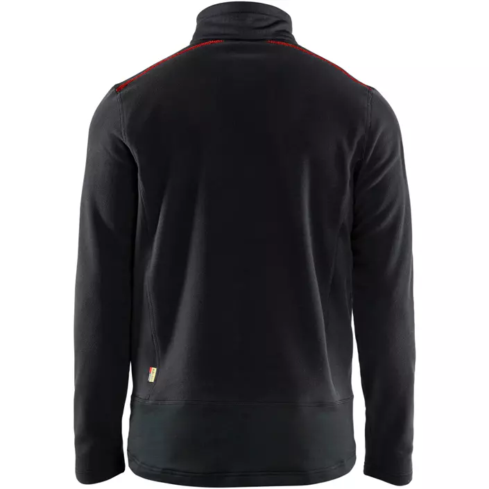 Blåkläder Unite Microfleece Pullover, Schwarz/Rot, large image number 1