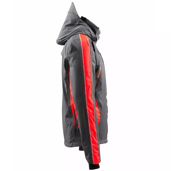 Mascot Hardwear Gandia shell jacket, Dark Anthracite/Hi-vis red, large image number 2