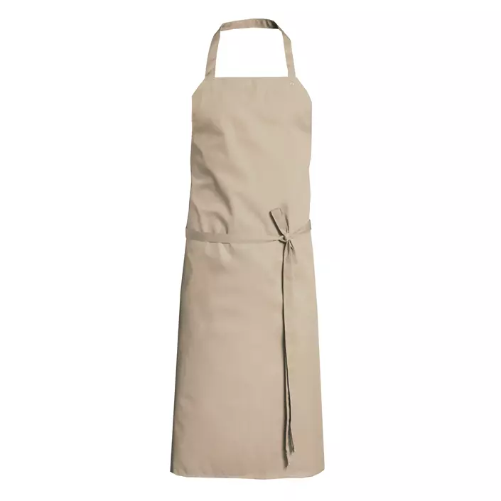 Nybo Workwear All-over bib apron without pockets, Khaki, Khaki, large image number 0