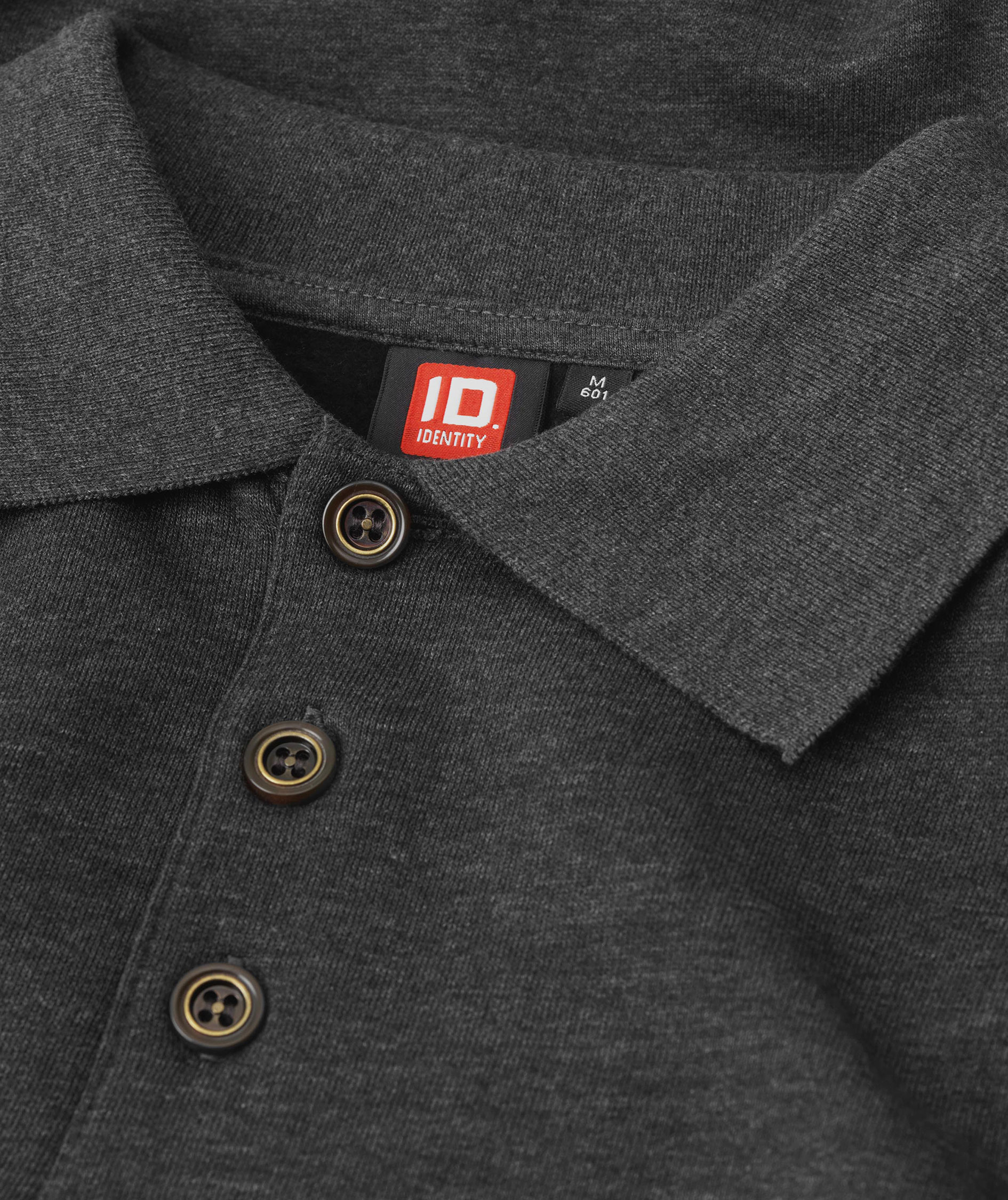 ID Game long-sleeved Polo T-shirt, Graphite Melange, large image number 3