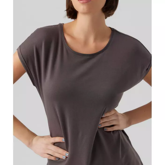 Vero Moda VMAVA PLAIN dame T-shirt, Asphalt, large image number 3