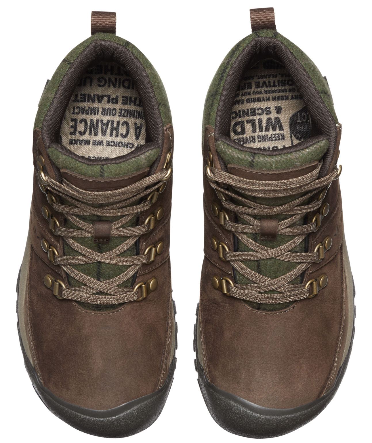 Keen Kaci III Winter MID WP Damen Wanderstiefeletten, Dark earth/Green