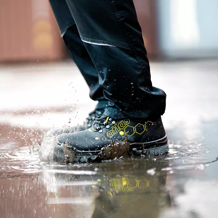 Atlas XT 510 GTX safety boots S3, Black/Yellow, Black/Yellow, large image number 2