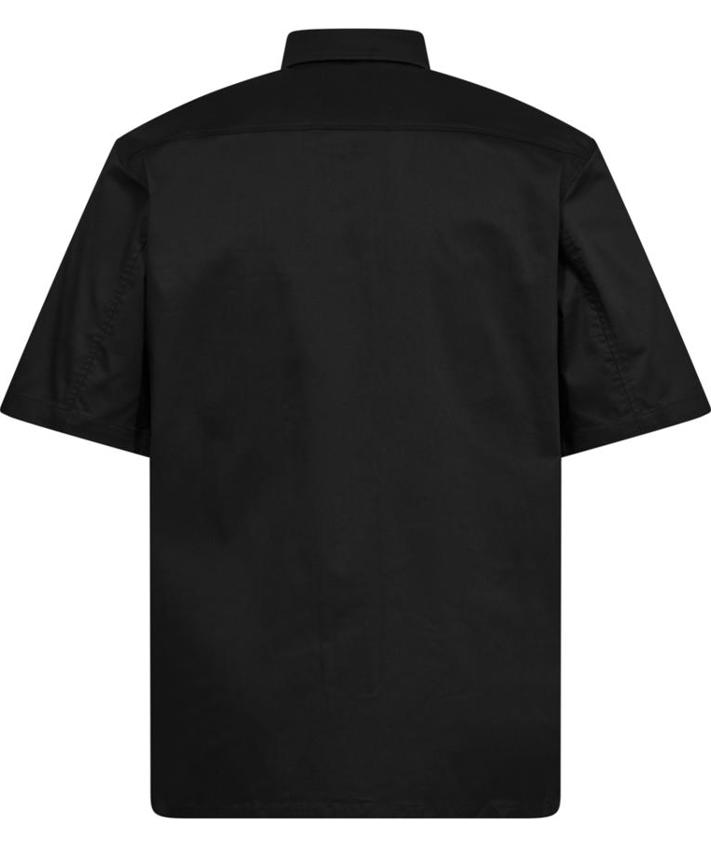 Engel Extend kort&aelig;rmet arbejdsskjorte, Svart