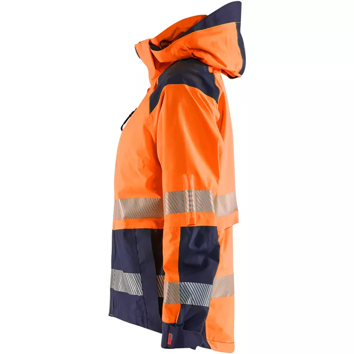 Blåkläder dame skalljakke, Hi-Vis Orange/Marine, large image number 4