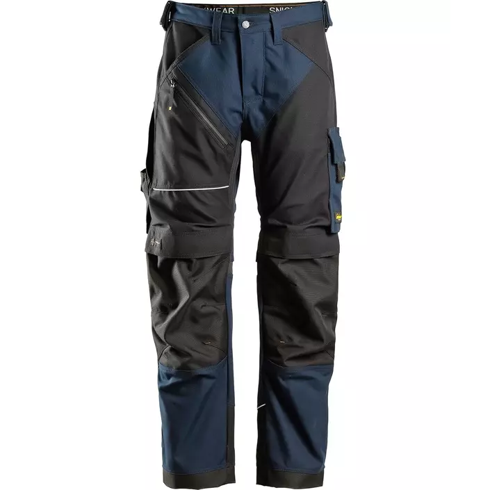 Snickers RuffWork Canvas+ work trousers 6314, Navy/Black, large image number 0