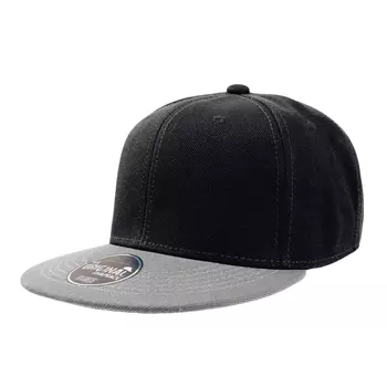 Atlantis Snap Back flat cap, Black/Grey
