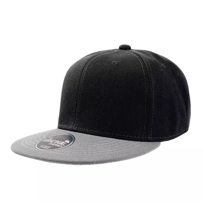 Atlantis Snap Back flat cap, Black/Grey, Black/Grey, large image number 0