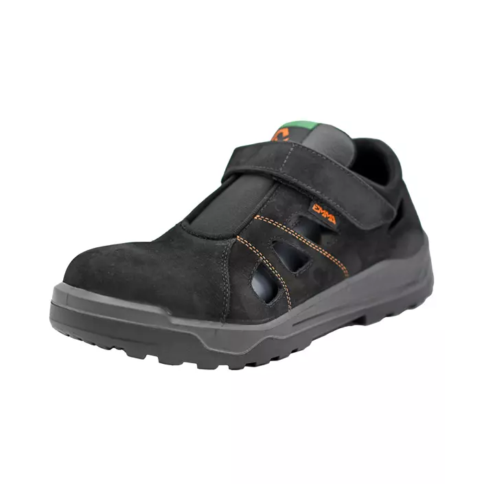 Emma Daytona XD safety sandals S1P, Black, large image number 0
