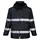 Portwest Iona regnjakke, Sort, Sort, swatch