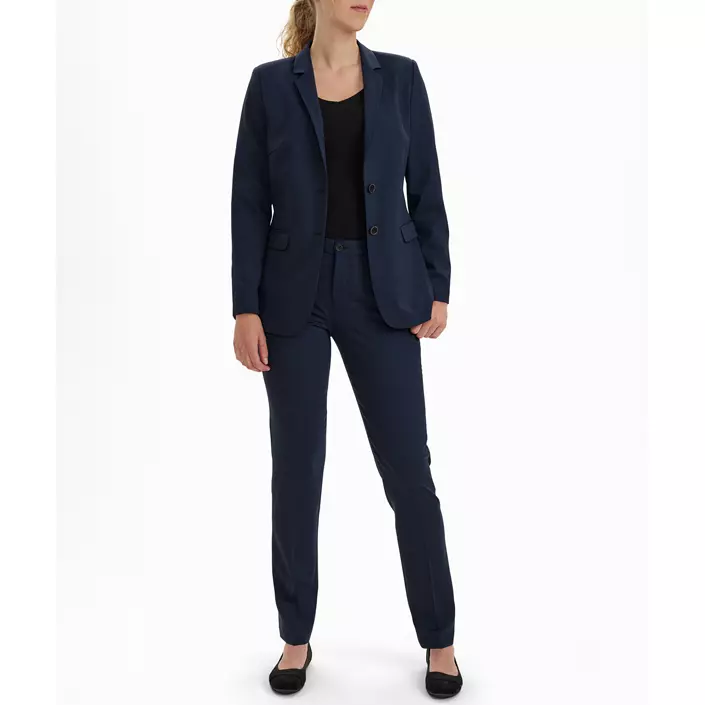 Sunwill Traveller Modern fit dame blazer med uld, Dark blue, large image number 1