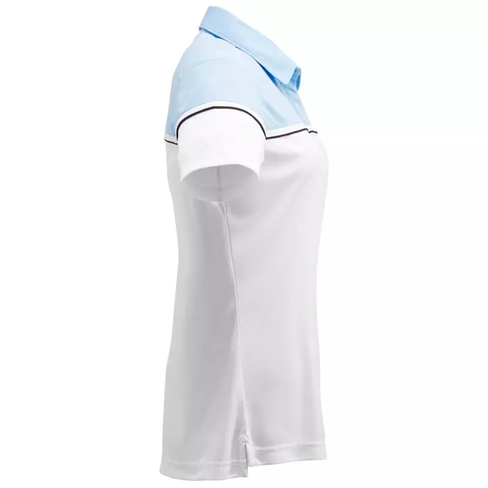 Cutter & Buck Sunset women's polo shirt, White/Light Blue, large image number 3