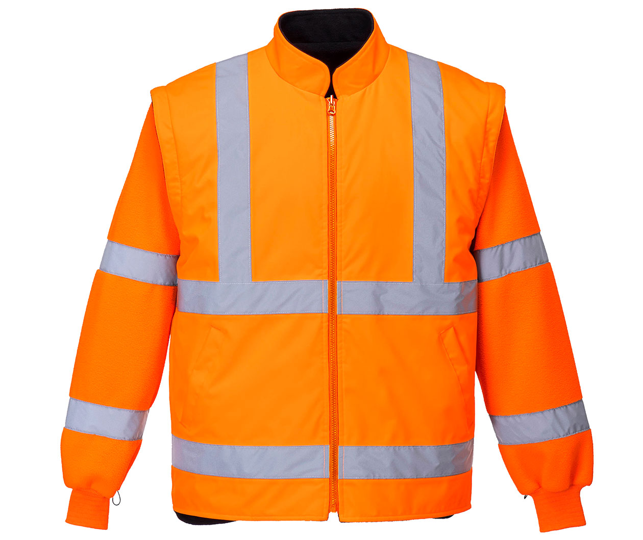 Portwest 5-i-1 Parka, Hi-vis Orange/Marine