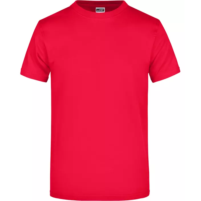 James & Nicholson T-shirt Round-T Heavy, Red, large image number 0
