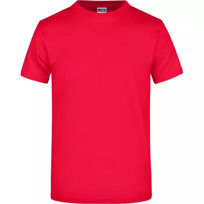 James & Nicholson T-shirt Round-T Heavy, Röd, large image number 0