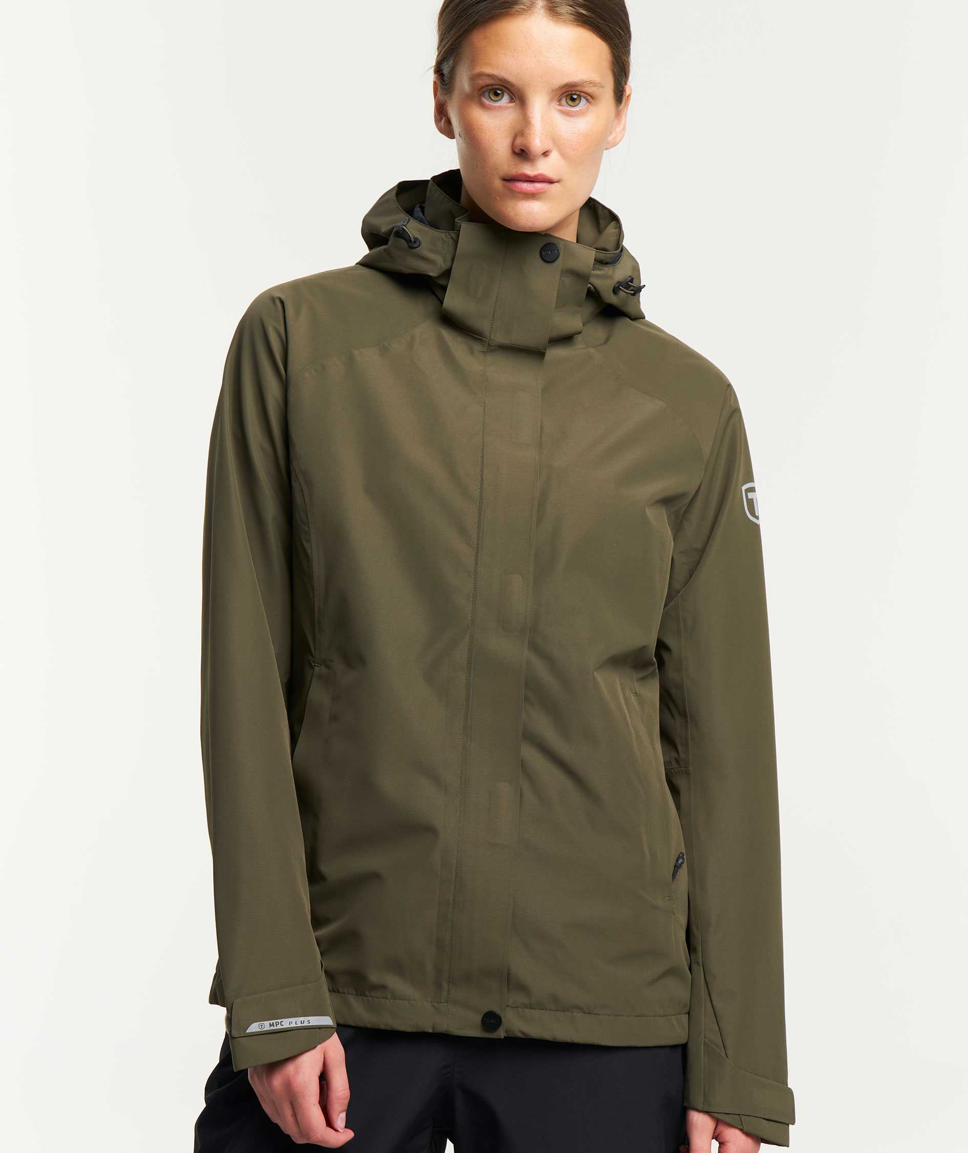 Tenson Westing women's rain jacket, Olive Green, large image number 1
