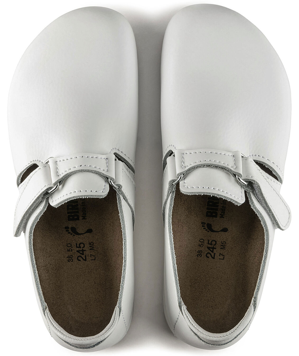 Birkenstock Linz Super Grip Narrow Fit dame arbeidssko, Hvit, large image number 3