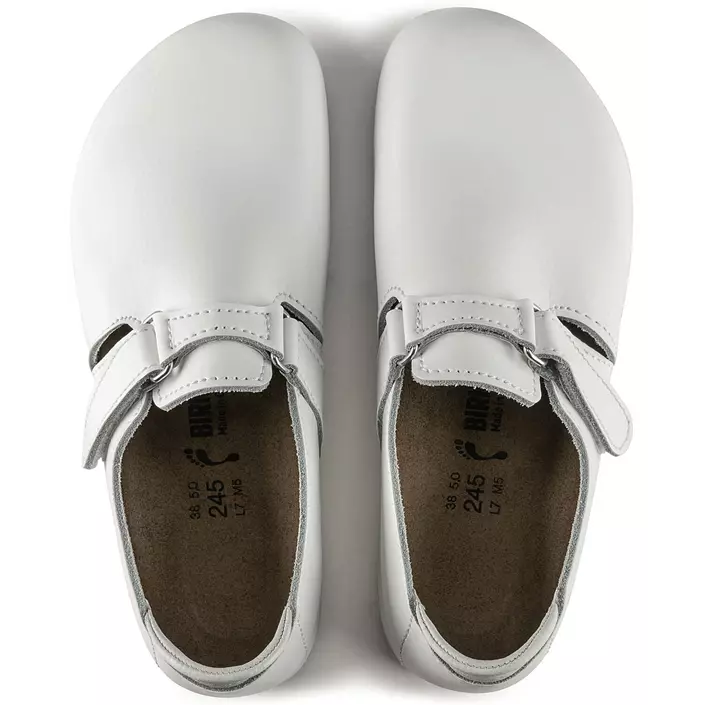 Birkenstock Linz Super Grip Narrow Fit women's work shoes, White, large image number 3
