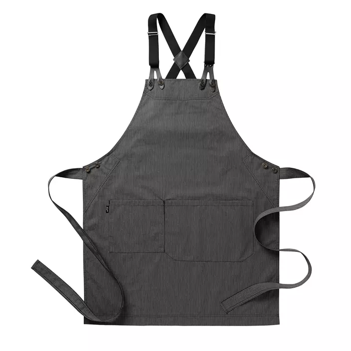 Segers bib apron with pocket, Black/Grey, Black/Grey, large image number 1
