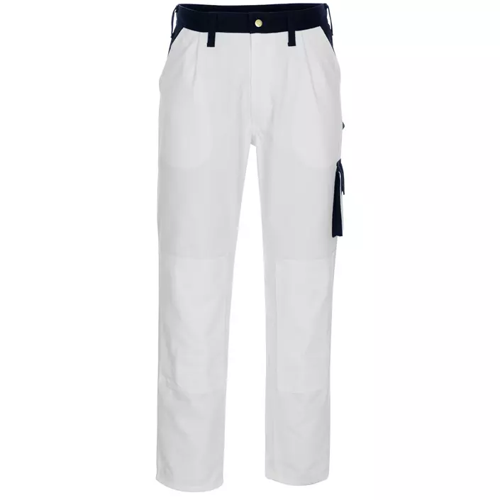 2nd quality product Mascot Image Palermo work trousers, White/Marine, large image number 0