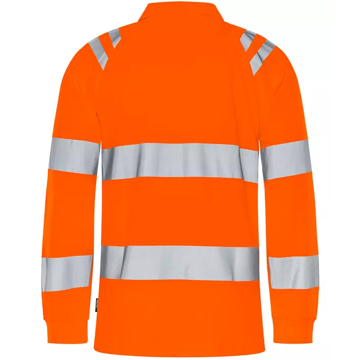 Fristads langærmet polo T-shirt 7864 GPST, Hi-vis Orange, large image number 1