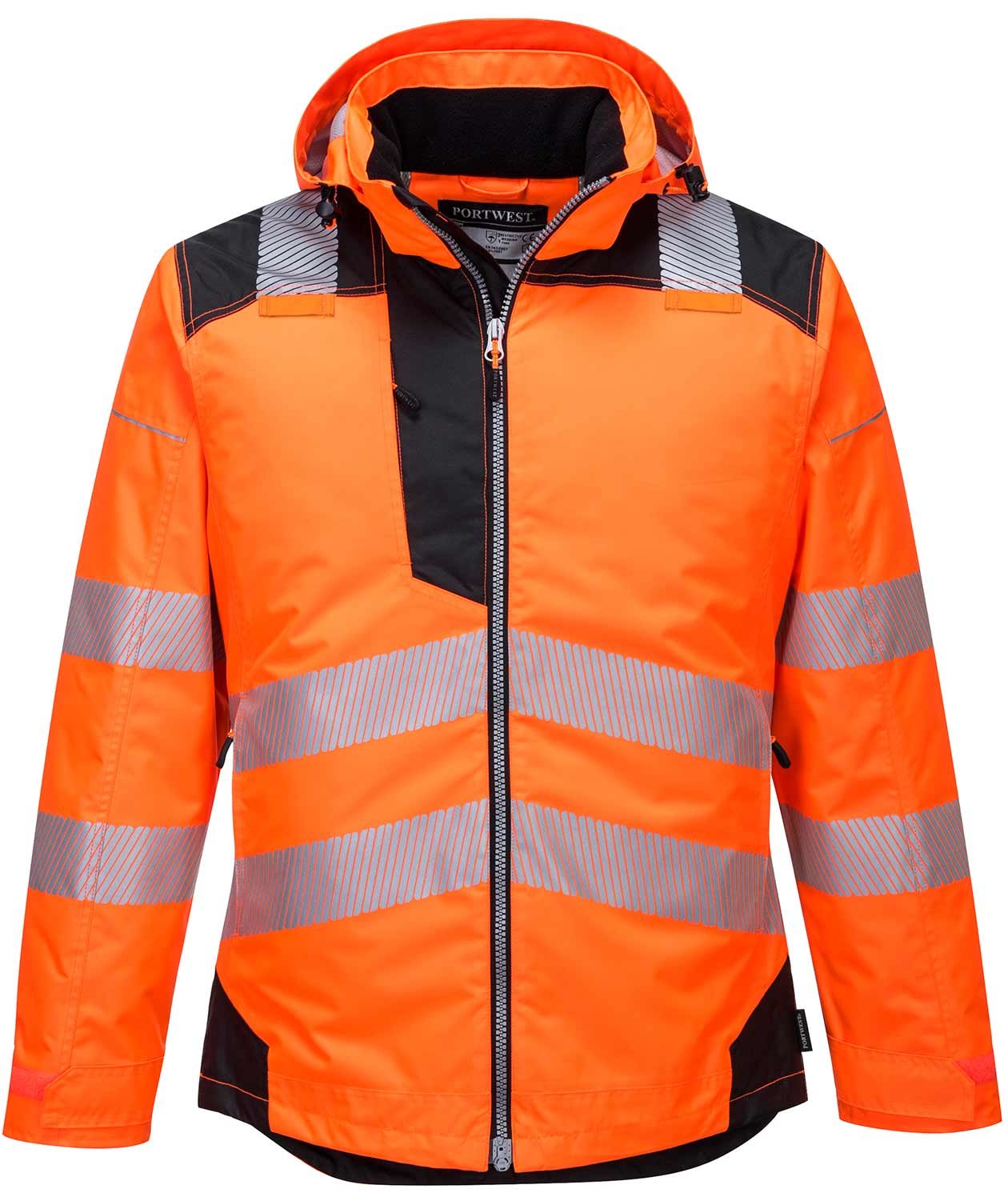 Portwest PW3 winter jacket, Hi-Vis Orange/Black, large image number 0