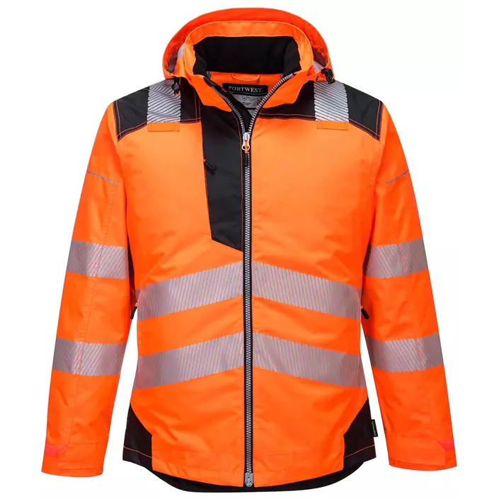 Portwest PW3 winter jacket, Hi-Vis Orange/Black, large image number 0