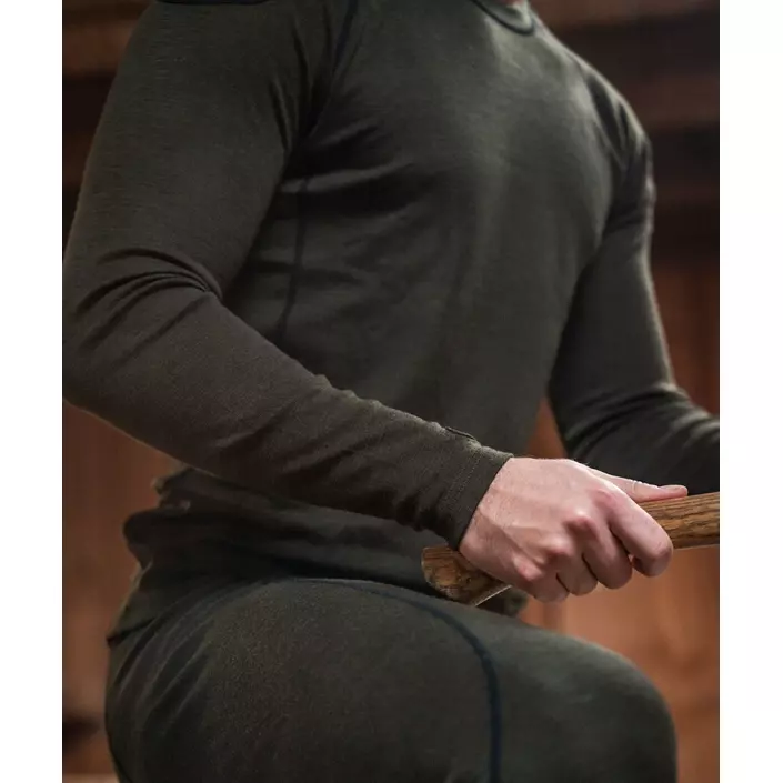 Seeland Apex One Hundred baselayertröja med merinoull, Pine green, large image number 5