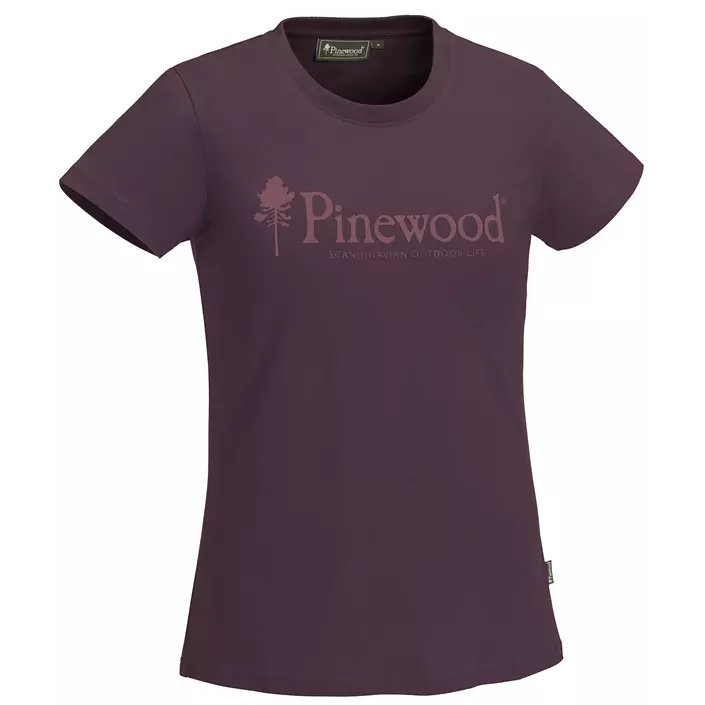 Pinewood Outdoor Life dame T-shirt, Plum, large image number 0
