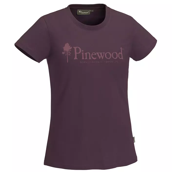 Pinewood Outdoor Life dame T-shirt, Plum, large image number 0