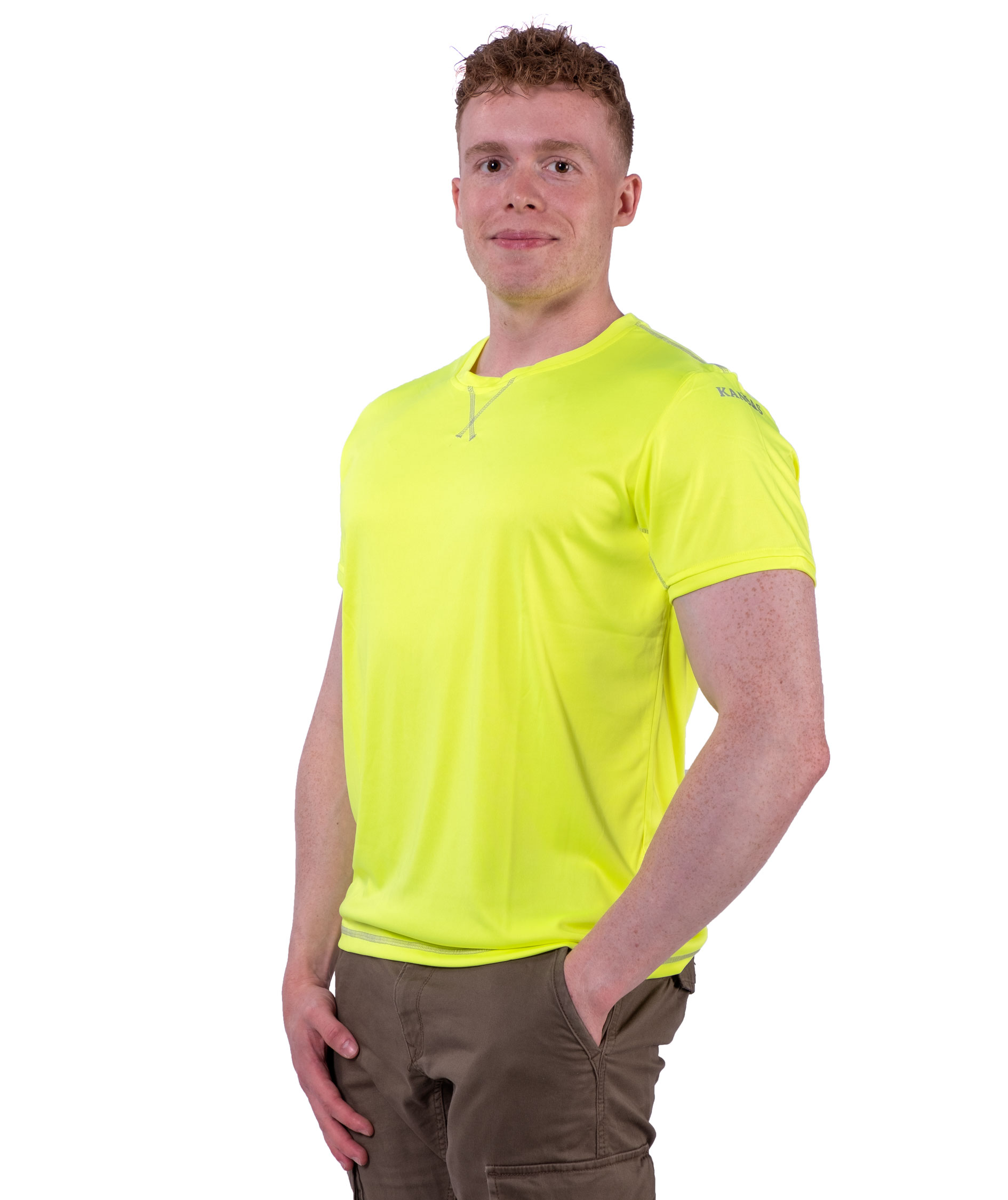 Kansas functional T-shirt 7455, Light yellow