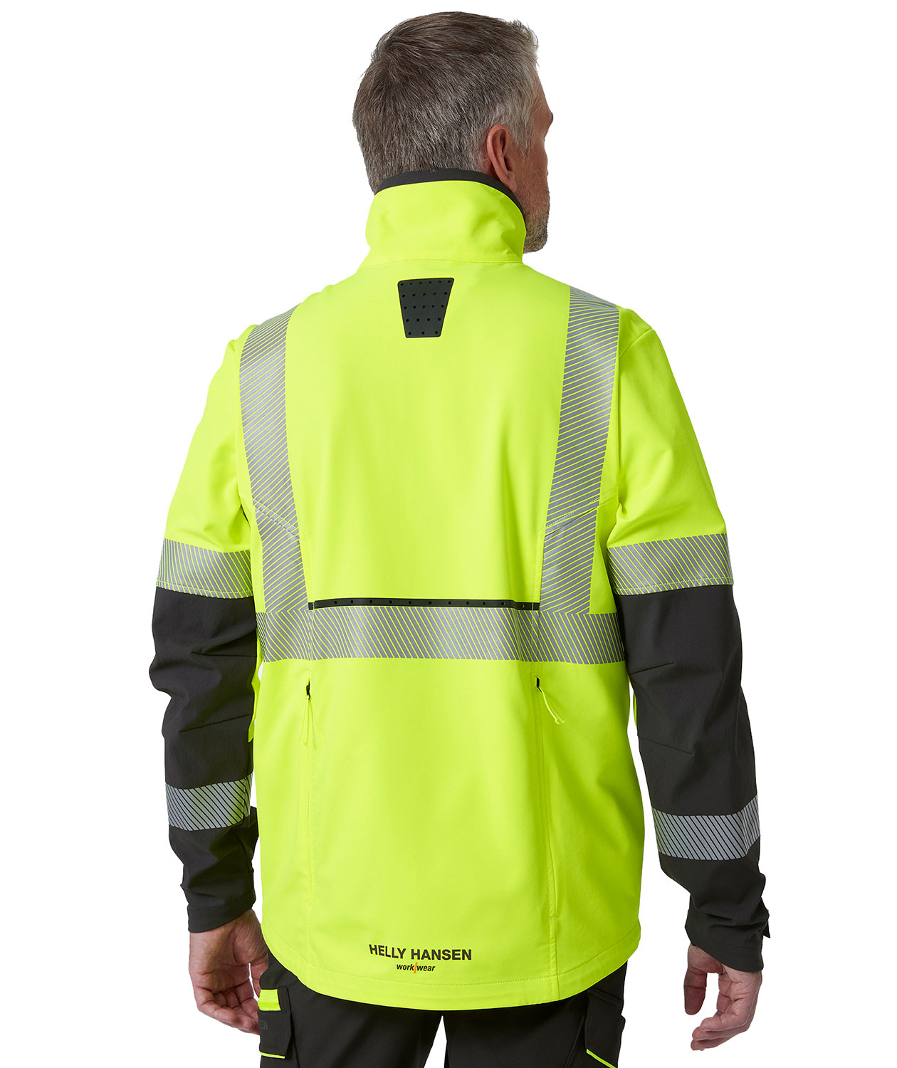 Helly Hansen ICU BRZ work jacket full stretch, Hi-vis yellow/Ebony, large image number 2