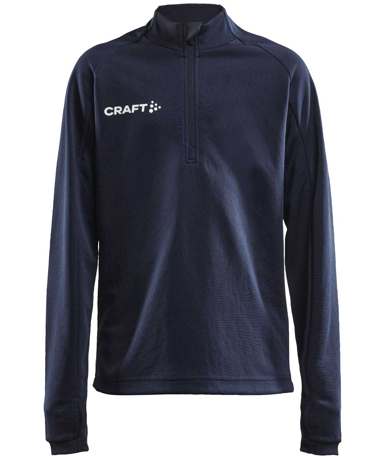 Craft Evolve Halfzip sweatshirt til b&oslash;rn, Navy, Navy, swatch